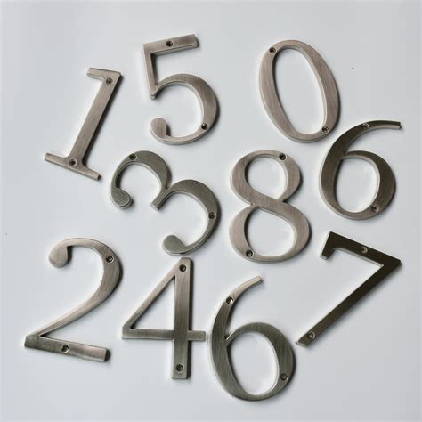 4 inch house numbers metal